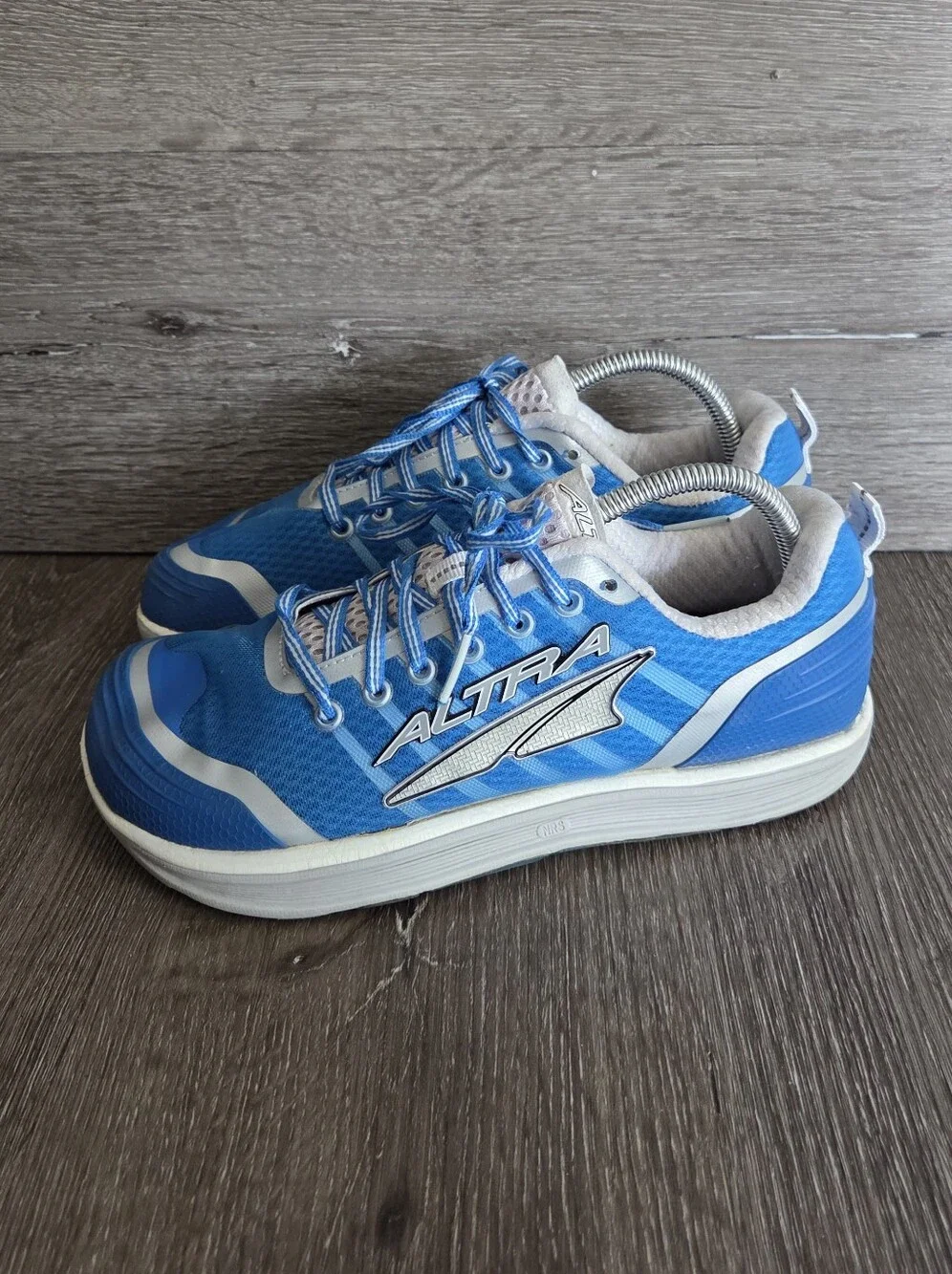 Altra Instinct 2.0 Men's Running Shoes - Blue/White/Silver - Zero Drop - Sz 7.5